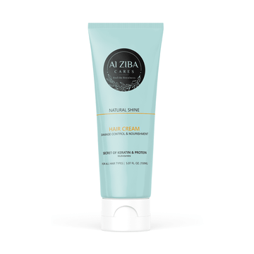 Natural Shine Hair Cream with Secret of Keratin, Protein & Multivitamins-150ML - ALZIBA CARES