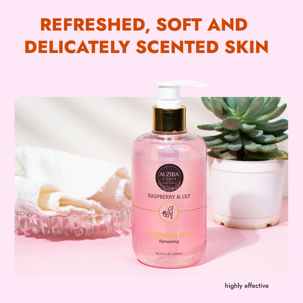 Raspberry & Lily Shower Gel – Hydrate & Soothe