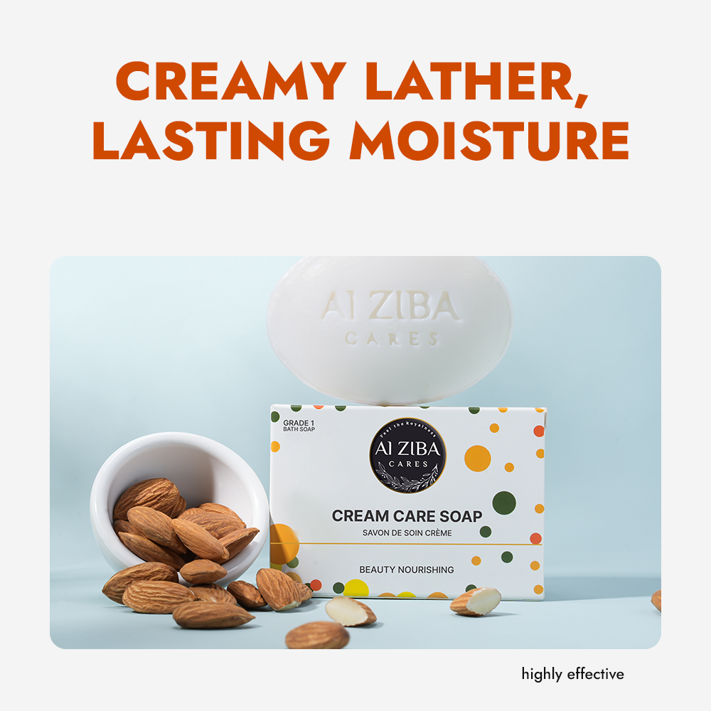 Cream Care Soap – Almond & Vitamin E (4 Pack)