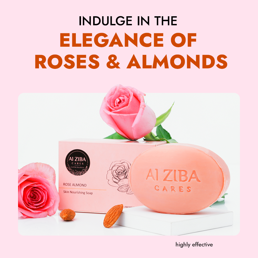 Rose Almond Soap – Soft & Nourished Skin (4 Pack)